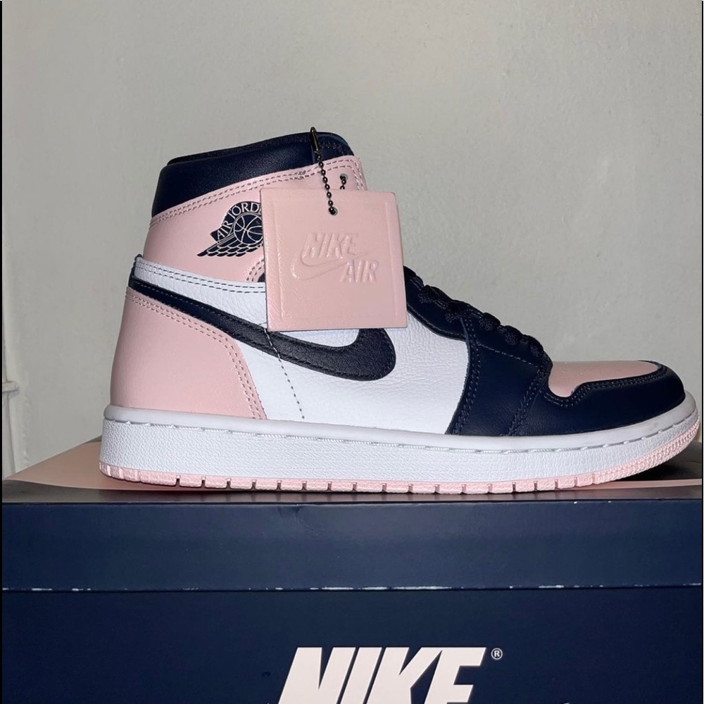 Jordan Air Jordan 1 Mid Pink Black White Sneakers